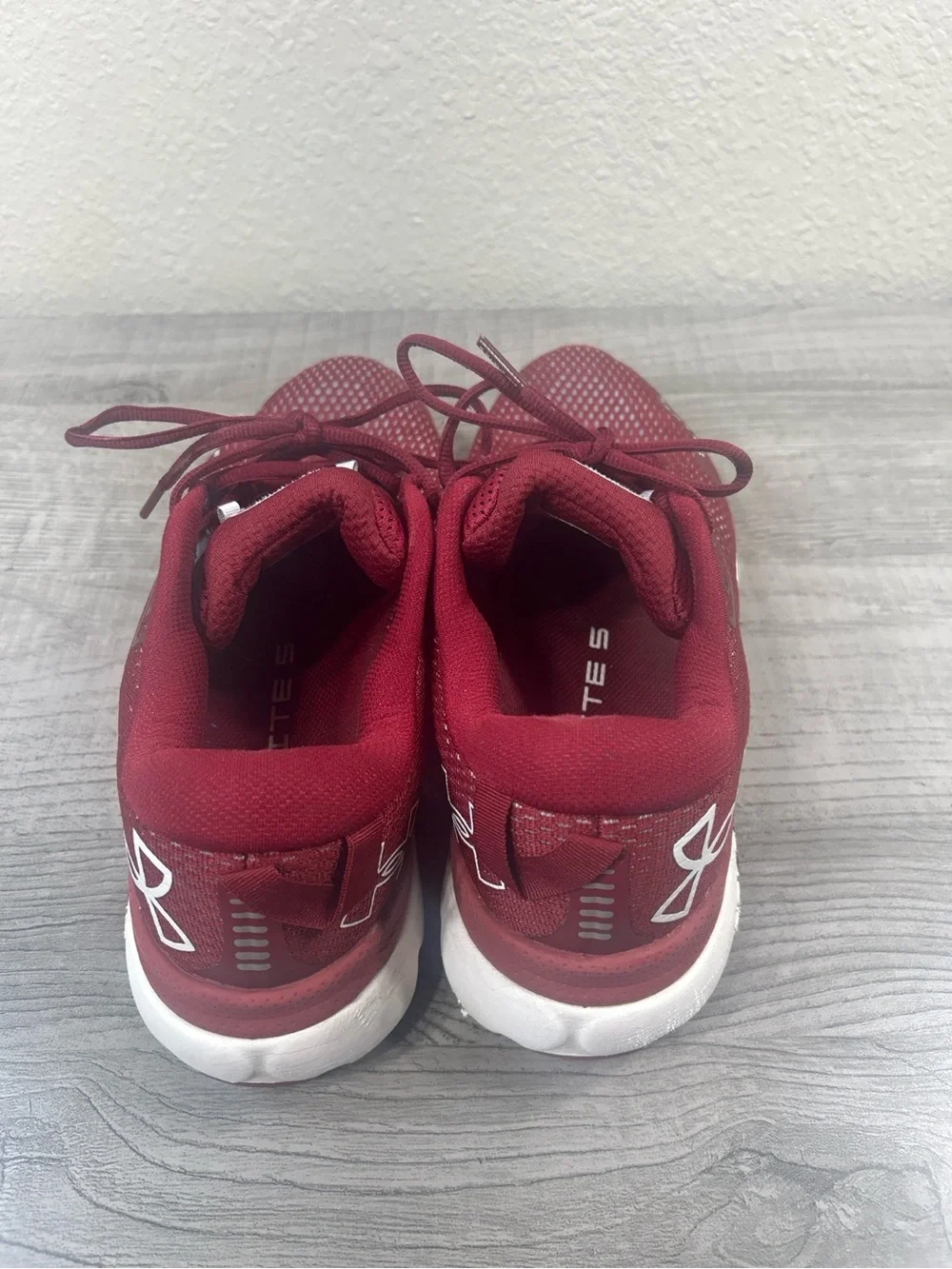 Under Armour Men's Deep Red Athletic Sneakers